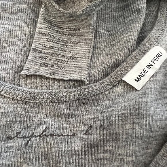 STEPHANIE B GRAY PIMA COTTON TANK TOP SIZE S NWOTS! - Picture 11 of 13